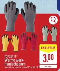 ALDI Topcraft Warme Werkhandschoenen aanbieding