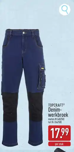 ALDI Topcraft Denim Werkbroek aanbieding