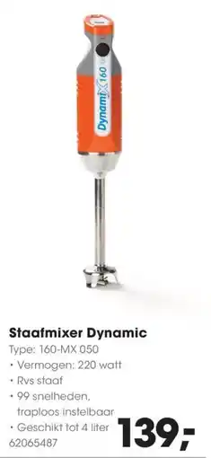 Hanos Staafmixer Dynamic aanbieding