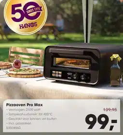 Hanos Pizzaoven Pro Max aanbieding