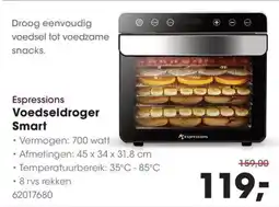 Hanos Espressions Voedseldroger Smart aanbieding