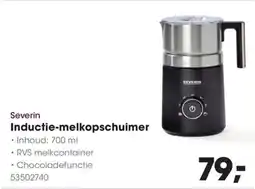 Hanos Severin Inductie-melkopschuimer aanbieding