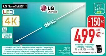 Cora Lg tv led led-tv 50nano776pa aanbieding