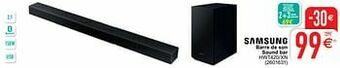 Cora Samsung barre de son sound bar hwt420-xn aanbieding