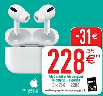 Cora Apple airpods pro aanbieding