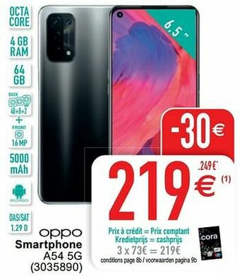 Cora Oppo smartphone a54 5g aanbieding