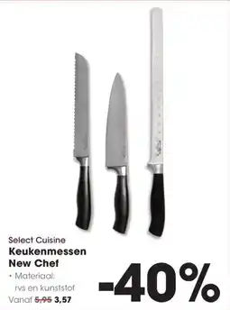 Hanos Select Cuisine Keukenmessen New Chef aanbieding