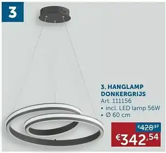 Zelfbouwmarkt Hanglamp donkergrijs aanbieding