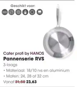 Hanos Cater profi by Hanos Pannenserie RVS aanbieding