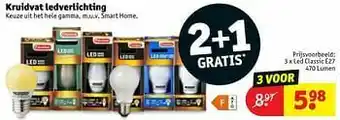 Kruidvat Led classic e27 aanbieding