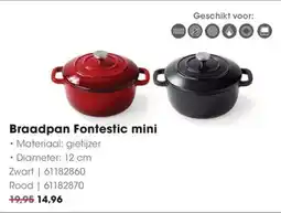 Hanos Braadpan Fontestic mini aanbieding