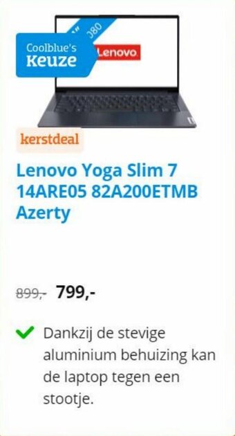 Lenovo Yoga Slim 7 14ARE05 82A200ETMB Azerty