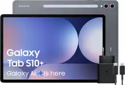 Coolblue Samsung Galaxy Tab S10 Plus 12,4 inch 256GB Wifi Grijs + Oplaadpakket aanbieding