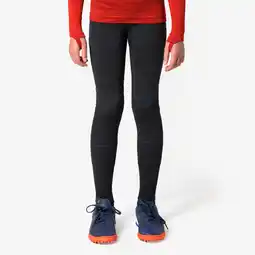 Decathlon Thermobroek voor voetbal voor kinderen Keepdry Warm zwart aanbieding