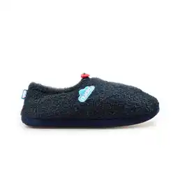 Decathlon Nuvola unisex slippers in donkerblauw met rubberen zool aanbieding