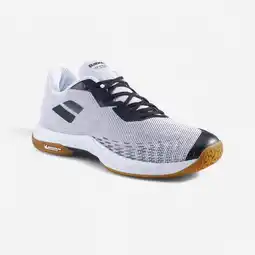 Decathlon Badmintonschoenen voor heren Shadow Spirit 2 wit/zwart aanbieding
