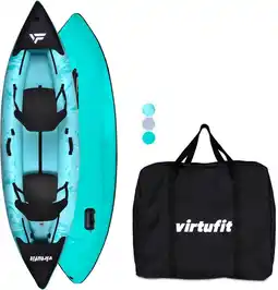 Decathlon Kayak - Turquoise - Met kayak zitjes en draagtas - 2/3 personen aanbieding