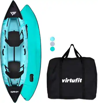 Decathlon Kayak - Turquoise - Met kayak zitjes en draagtas - 2/3 personen aanbieding