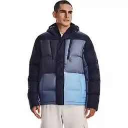 Decathlon Jasje Under Armour ColdGear Down Blocked Jacket, Blauw, Mannen aanbieding