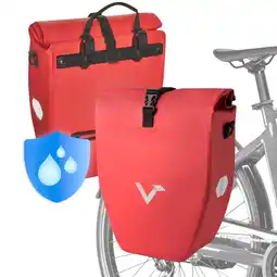 Decathlon Fietstassen set van 2 waterdicht en reflecterend 28L – Basic aanbieding