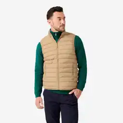 Decathlon Golfbodywarmer voor heren MW500 beige aanbieding