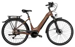 Decathlon Bicyklet Victoire Elektrische Stadsfiets Shimano Alivio 9S 400 Wh 700 mm Bruin aanbieding