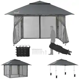 Decathlon Paviljoen Solvorn 300 Plus paviljoen - Tuinhuisje, montage met 1 hand, muusknet aanbieding