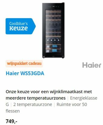Coolblue Haier WS53GDA aanbieding