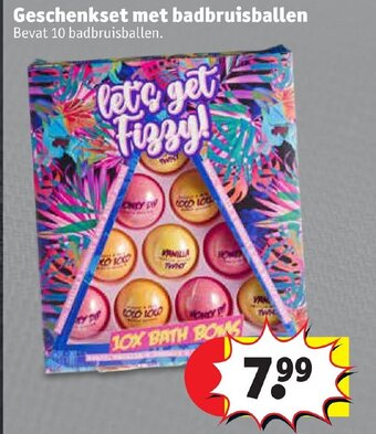Geschenkset met badbruisballen