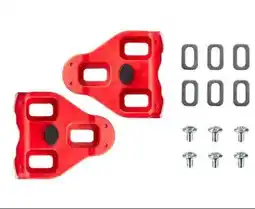 Decathlon Look Schoenplaatjes Delta 9° Rood voor Fietsen aanbieding