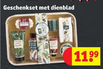 Kruidvat Geschenkset met dienblad aanbieding