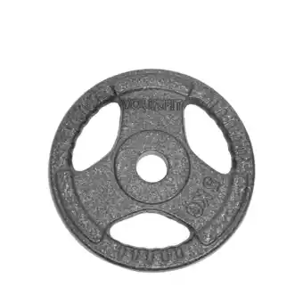 Decathlon GEWICHTSTRAININGSSCHIJF MET HANDVAT 5 KG (30 MM) (STUK) aanbieding