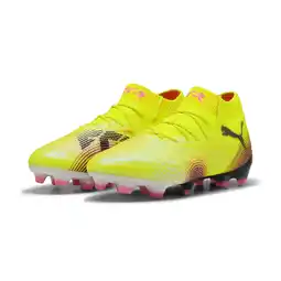 Decathlon FUTURE 8 ULTIMATE FG voetbalschoenen PUMA Yellow Alert Black Sun Struck Pink aanbieding