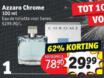 Kruidvat Azzaro Chrome 100ml aanbieding