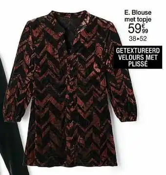 Damart Blouse met topje aanbieding