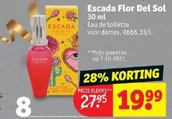 Kruidvat Escada Flor Del Sol 30ml aanbieding