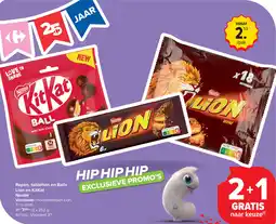Carrefour Repen, tabletten en Balls Lion en KitKat Nestlé aanbieding