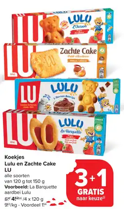 Carrefour Koekjes Lulu en Zachte Cake LU aanbieding