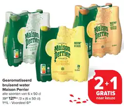 Carrefour Gearomatiseerd bruisend water Maison Perrier aanbieding