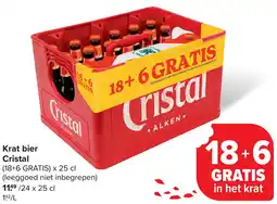 Carrefour Krat bier Cristal aanbieding