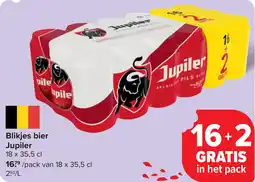 Carrefour Blikjes Bier Jupiler aanbieding