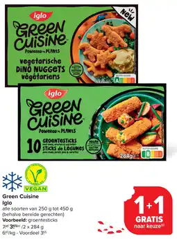 Carrefour Green Cuisine Iglo aanbieding