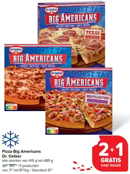 Carrefour Pizza Big Americans Dr. Oetker aanbieding