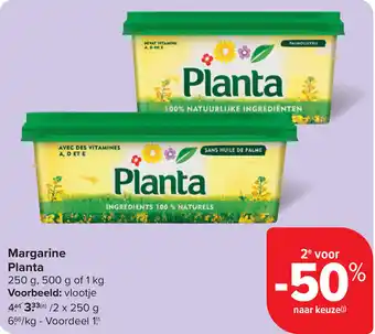 Carrefour Margarine Planta aanbieding