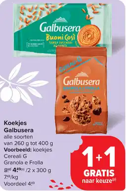 Carrefour Koekjes Galbusera aanbieding