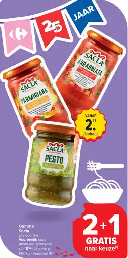 Carrefour Gamma Sacla aanbieding