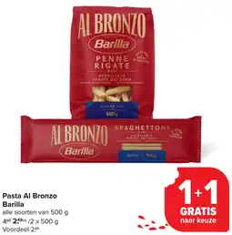 Carrefour Pasta Al Bronzo Barilla aanbieding