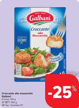 Carrefour Croccante alla mozzarella Galbani aanbieding