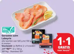 Carrefour Gerookte zalm Labeyrie aanbieding