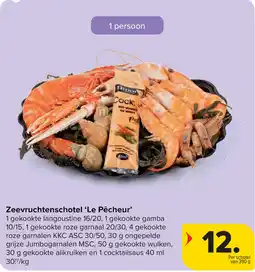 Carrefour Zeevruchtenschotel Le Pêcheur aanbieding